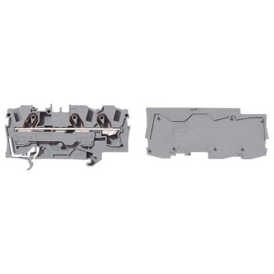 WAGO TOPJOB S 2006 Series Feed Through Terminal Block Grey 6mm² 1-Level Cage Clamp IECEx/ATEX 2006-1301