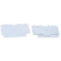 WAGO TOPJOB S 2002 Series End and Intermediate Plate Grey Polyamide IECEx Certified 2002-1391