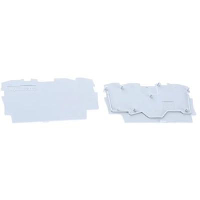 WAGO TOPJOB S 2002 Series End and Intermediate Plate Grey Polyamide IECEx Certified 2002-1391