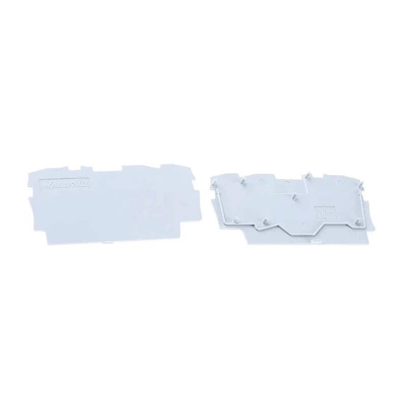 WAGO TOPJOB S 2002 Series End and Intermediate Plate Grey Polyamide IECEx Certified 2002-1391
