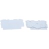WAGO TOPJOB S 2002 Series End and Intermediate Plate Grey Polyamide IECEx Certified 2002-1391