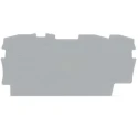 WAGO TOPJOB S 2002 Series End and Intermediate Plate Grey Polyamide IECEx Certified 2002-1391