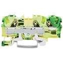 WAGO TOPJOB S 2006 Series Earth Terminal Block Green Yellow 6mm² 1-Level Cage Clamp IECEx ATEX 2006-1307