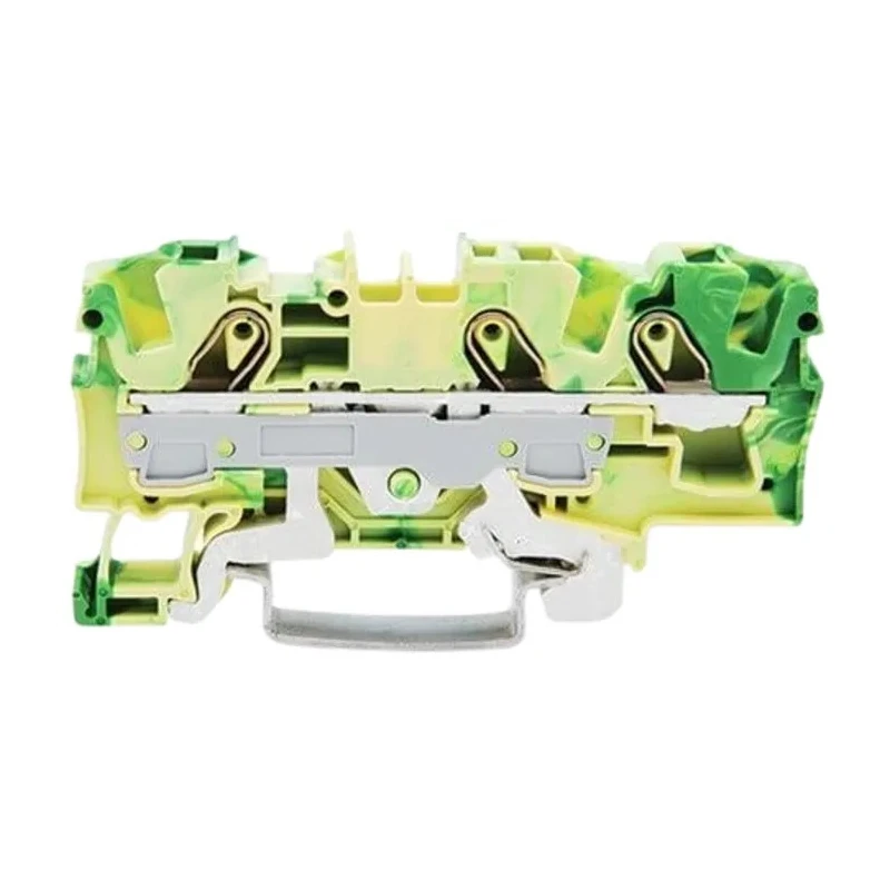 WAGO TOPJOB S 2006 Series Earth Terminal Block Green Yellow 6mm² 1-Level Cage Clamp IECEx ATEX 2006-1307