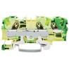 WAGO TOPJOB S 2006 Series Earth Terminal Block Green Yellow 6mm² 1-Level Cage Clamp IECEx ATEX 2006-1307