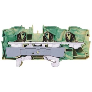 WAGO TOPJOB S, 2016 Series Earth Terminal Block Green Yellow 16mm² 1-Level Cage Clamp IECEx/ATEX 2016-1307