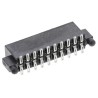 Samtec SFM Series Straight Surface PCB Socket, 20-Contact, 2 Row, 1.27 mm Pitch, 12A Current, 350V Voltage SFM-110-02-S-D-A