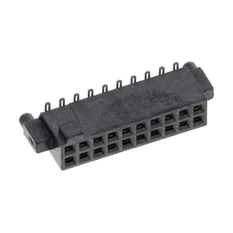 Samtec SFM Series Straight Surface PCB Socket, 20-Contact, 2 Row, 1.27 mm Pitch, 12A Current, 350V Voltage SFM-110-02-S-D-A