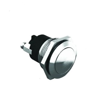 Bulgin Push Button Switch Momentary Panel Mount 19.2 mm Cutout SPST IP68 50V dc 50V ac MPB037