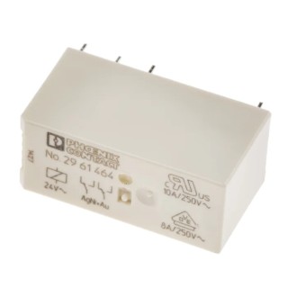 Phoenix Contact PCB Power Relay 24V AC Coil, 10A Switching Current, DPDT Contact Configuration 2961464