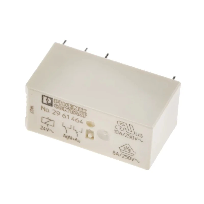 Phoenix Contact PCB Power Relay 24V AC Coil, 10A Switching Current, DPDT Contact Configuration 2961464
