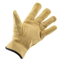 Polyco Healthline Yellow Leather Work Gloves Size 9 Uncoated Coating DR100/09