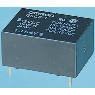 Omron PCB Power Relay 12V DC Coil 15A Switching Current SPST G5CA-1A-E DC12