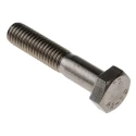 RS PRO Plain Stainless Steel Hex Bolt M8 x 40 mm 304 Grade DIN 931 508-0916