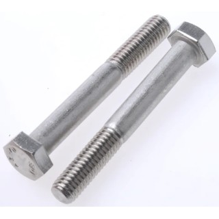 RS PRO Stainless Steel Hex Bolt M8 x 60 mm Plain Finish Grade 304 DIN 931 508-0944