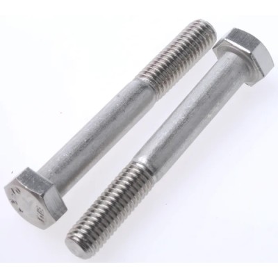RS PRO Stainless Steel Hex Bolt M8 x 60 mm Plain Finish Grade 304 DIN 931 508-0944