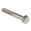 RS PRO Plain Stainless Steel Hex Bolt M8 x 50 mm Grade 304, Plain Finish, DIN 931 508-0922