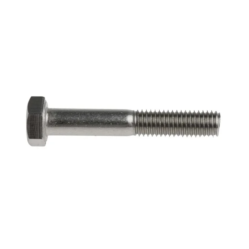 RS PRO Plain Stainless Steel Hex Bolt M8 x 50 mm Grade 304, Plain Finish, DIN 931 508-0922