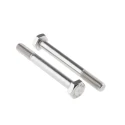 RS PRO Plain Stainless Steel Hex Bolt M10 x 90 mm, Grade 304, Plain Finish, DIN 931 508-1060