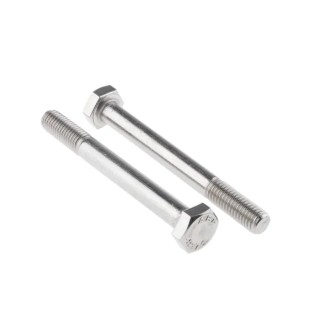RS PRO Plain Stainless Steel Hex Bolt M10 x 90 mm, Grade 304, Plain Finish, DIN 931 508-1060