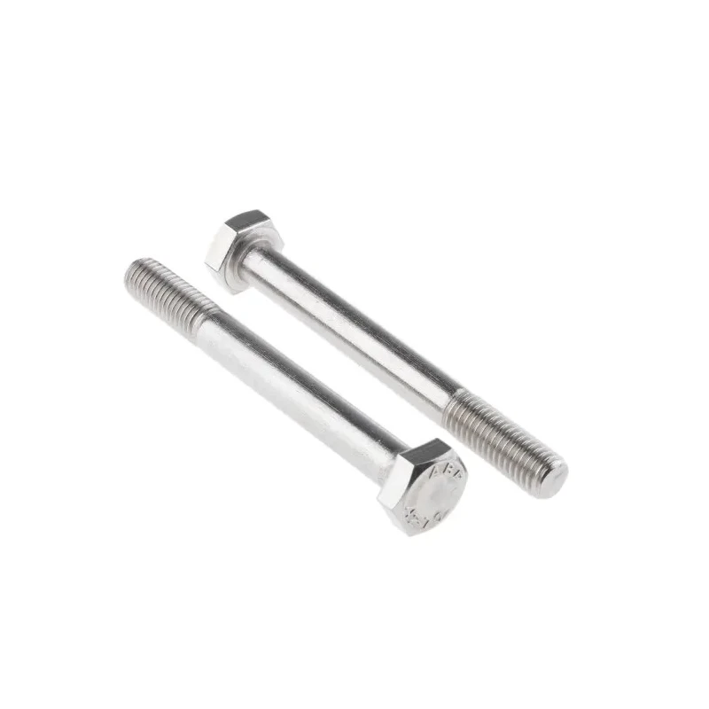 RS PRO Plain Stainless Steel Hex Bolt M10 x 90 mm, Grade 304, Plain Finish, DIN 931 508-1060