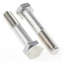 RS PRO Plain Stainless Steel Hex Bolt M12 x 70 mm, Grade 304, DIN 931, Plain Finish 508-1127
