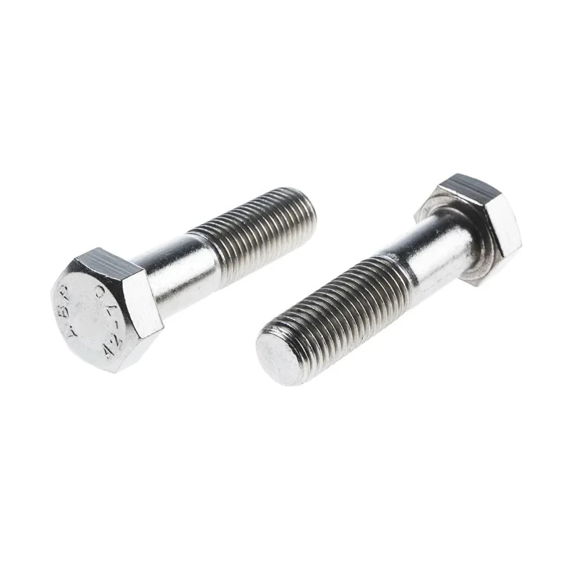 RS PRO Plain Stainless Steel Hex Bolt M20 x 80 mm Grade 304, Plain Finish, DIN 931 508-1284
