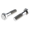 RS PRO Plain Stainless Steel Hex Bolt M20 x 80 mm Grade 304, Plain Finish, DIN 931 508-1284