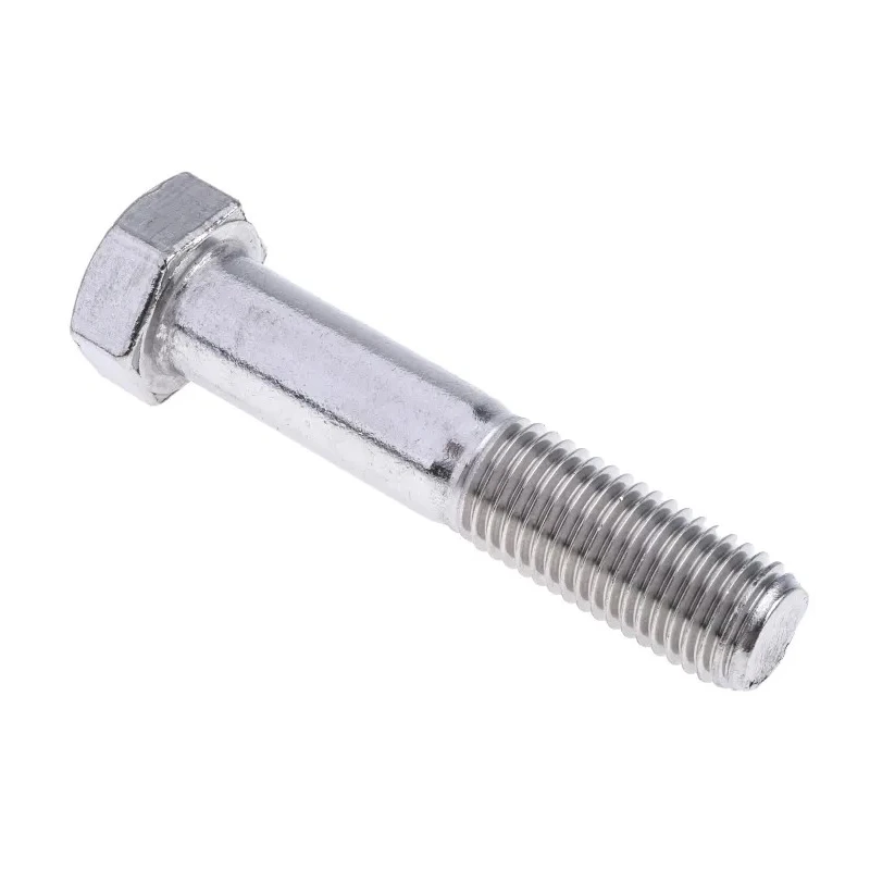 RS PRO Plain Stainless Steel Hex Bolt M20 x 100 mm 304 Grade DIN 931 508-1307