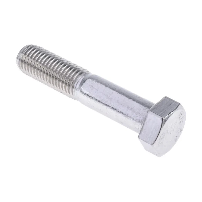 RS PRO Plain Stainless Steel Hex Bolt M20 x 100 mm 304 Grade DIN 931 508-1307