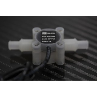 RS PRO Mini Turbine Flow Meter with Ceramic Magnet, PVDF Body, Sapphire Bearings, Viton Seal 508-2704