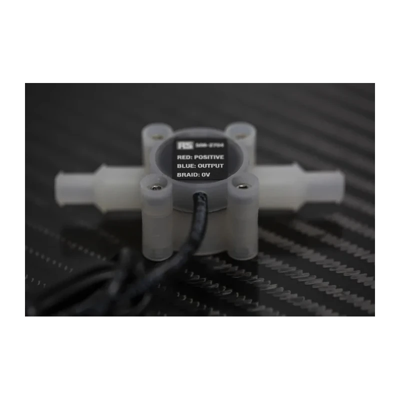 RS PRO Mini Turbine Flow Meter with Ceramic Magnet, PVDF Body, Sapphire Bearings, Viton Seal 508-2704
