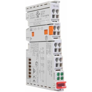 WAGO PLC I/O Module Digital 4 I/Os, DIN Rail Mount, 24VDC, 0.5A Relay Output, CJ Series 750504