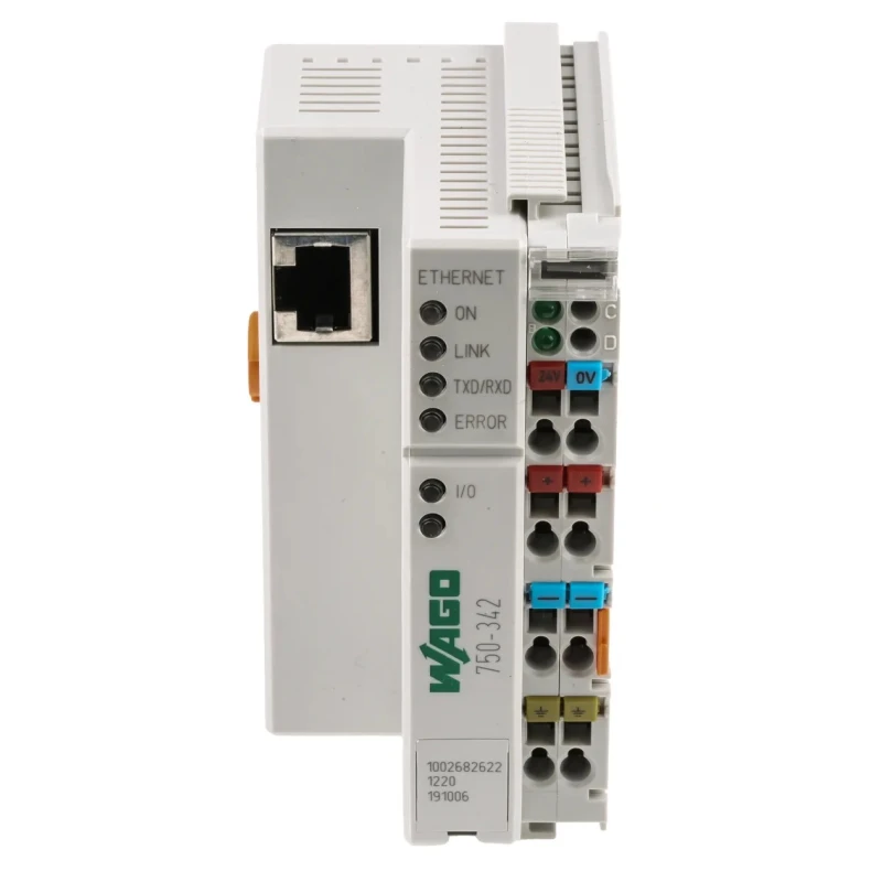 WAGO Data Acquisition Coupler Modbus Ethernet DIN Rail Mounting 100x50.5x71.1mm Germany 750342