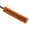 Lumberg Automation ASB Series Sensor Box, 4 Port, M8 Interface, M12 Inlet, 5 m Cable Length, IP67 60637 SB 8/LED 3-333/5 M