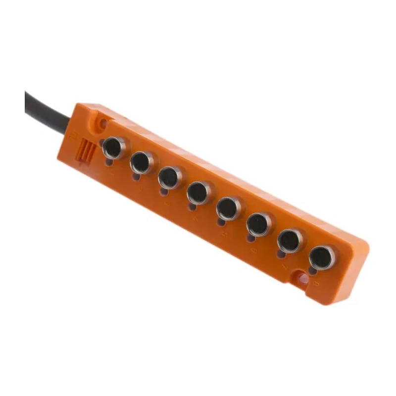 Lumberg Automation ASB Series Sensor Box, 4 Port, M8 Interface, M12 Inlet, 5 m Cable Length, IP67 60637 SB 8/LED 3-333/5 M