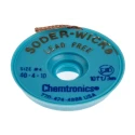 Chemtronics Lead Free De-Soldering Braid, Width 2.8mm, Length 3m 40-4-10