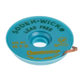 Chemtronics 3 m Lead Free De-Soldering Braid, Width 1.5mm 40-2-10
