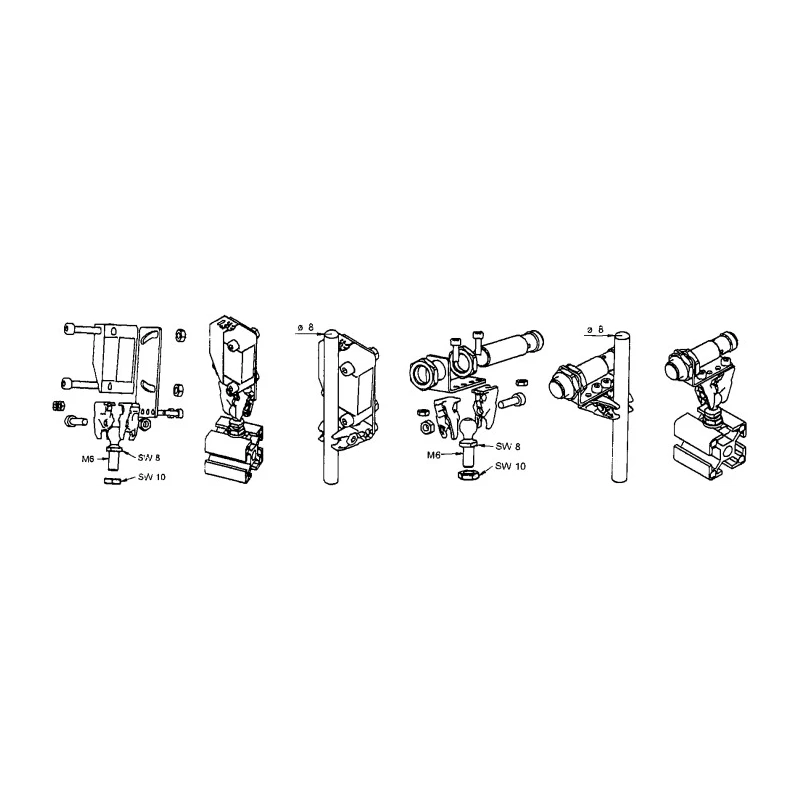 Baumer 12 Series Mounting Bracket 8 mm Diameter for SENSOFIX Sensors 150328