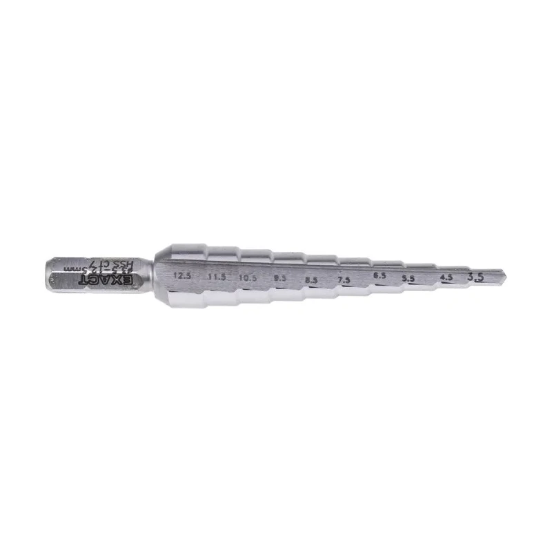 EXACT HSS 3-13 mm Drill Bit, 85 mm Overall Length, Hex Shank, 2 Pieces 05362