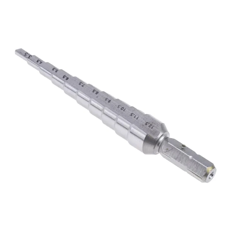 EXACT HSS 3-13 mm Drill Bit, 85 mm Overall Length, Hex Shank, 2 Pieces 05362