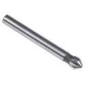 EXACT High Speed Steel Drill Bit, 6.3 mm Head Diameter, 3 Flutes, 90 Degree Countersink Angle, 45 mm Length, DIN 335 05506