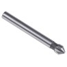 EXACT High Speed Steel Drill Bit, 6.3 mm Head Diameter, 3 Flutes, 90 Degree Countersink Angle, 45 mm Length, DIN 335 05506