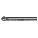 EXACT High Speed Steel Drill Bit, 6.3 mm Head Diameter, 3 Flutes, 90 Degree Countersink Angle, 45 mm Length, DIN 335 05506