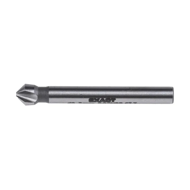 EXACT High Speed Steel Drill Bit, 6.3 mm Head Diameter, 3 Flutes, 90 Degree Countersink Angle, 45 mm Length, DIN 335 05506