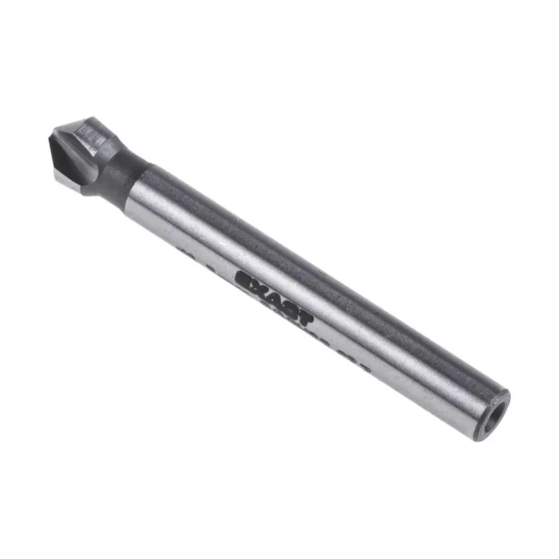 EXACT High Speed Steel Drill Bit, 6.3 mm Head Diameter, 3 Flutes, 90 Degree Countersink Angle, 45 mm Length, DIN 335 05506