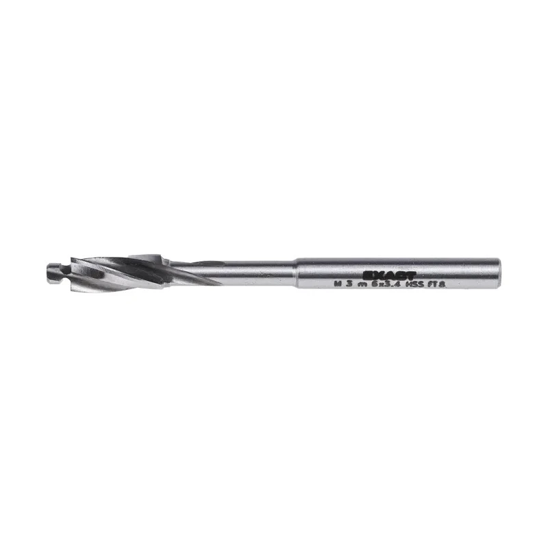 EXACT Counterbores M3 Thread Size, 71 mm Overall Length, 6 mm Cutter Diameter, High Speed Steel 05841