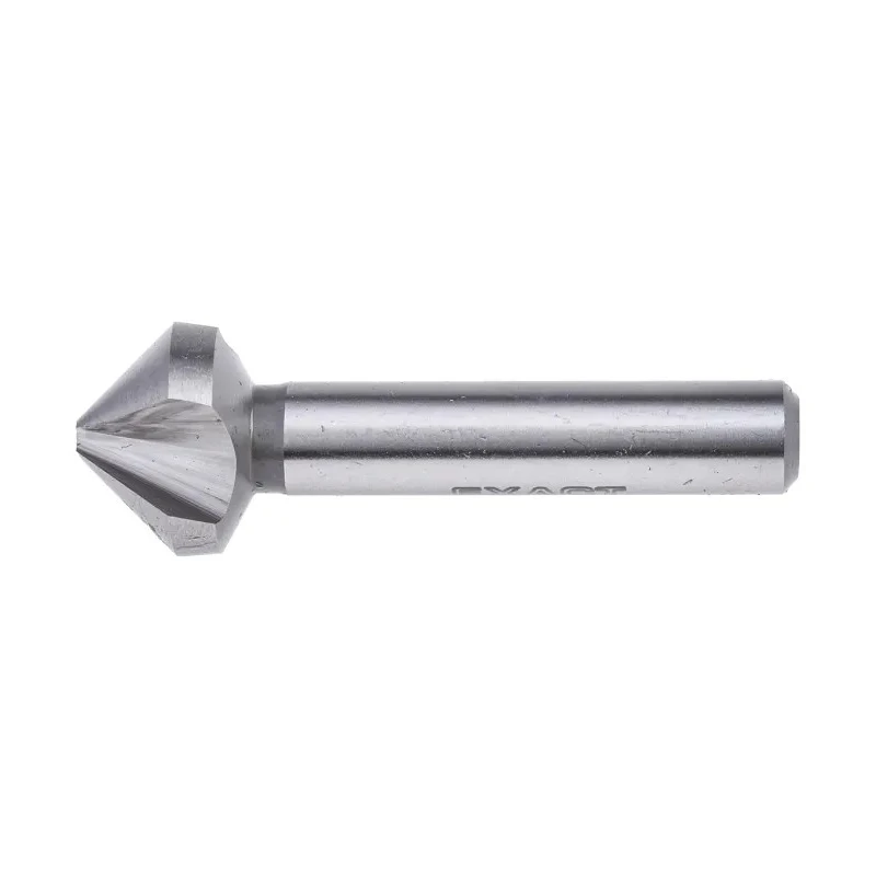 EXACT HSS Countersink Drill Bit 20.5mm Head Diameter, 63mm Length, 3 Flutes, 90° Angle, Shank Diameter 10mm, Model 05520