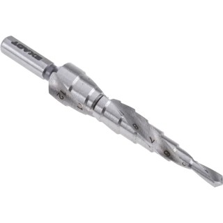 EXACT Aluminium Step Drill Bit with Spiral Flute for Sheet Metal Pipe Profile Drilling 07001