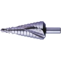 EXACT Aluminium Step Drill Bit with Spiral Flute, Deburring Zone, Bright Finish, Suitable for Steel and Non-Ferrous 07002